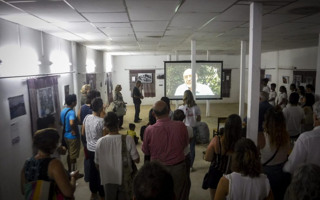 What happened at the opening event of "Cambodia reawakening – One year after the Khmer Rouge"?